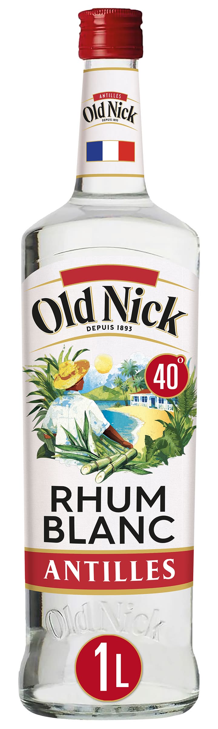 Old Nick - Rhum blanc traditionnel des antilles françaises (1L)