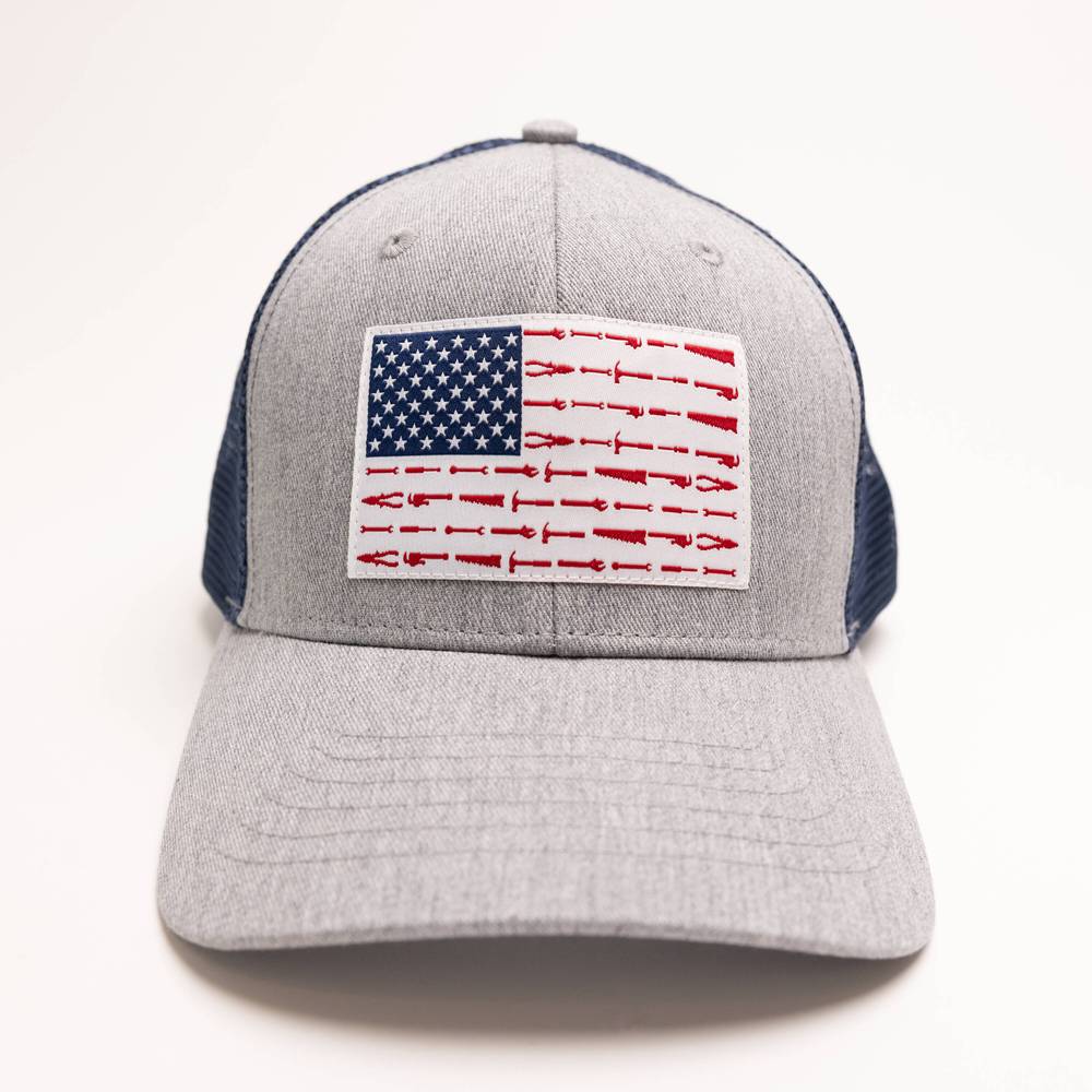 Infinity Brands Mens Tool USA Flag Hat Hgray/Nvy | LOW--001-S24