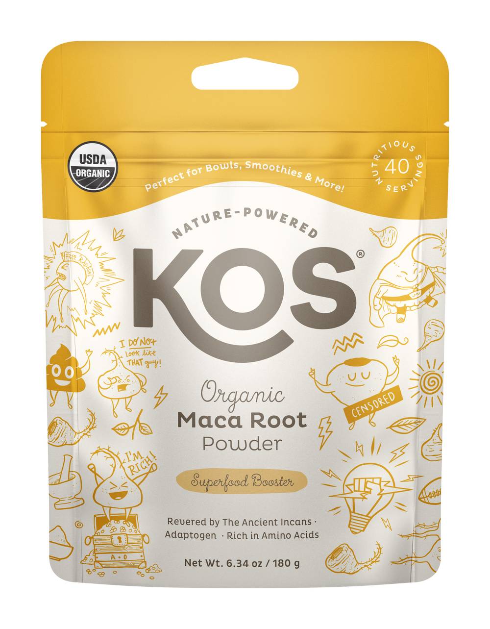 KOS Organic Maca Root Powder (6.34 oz)