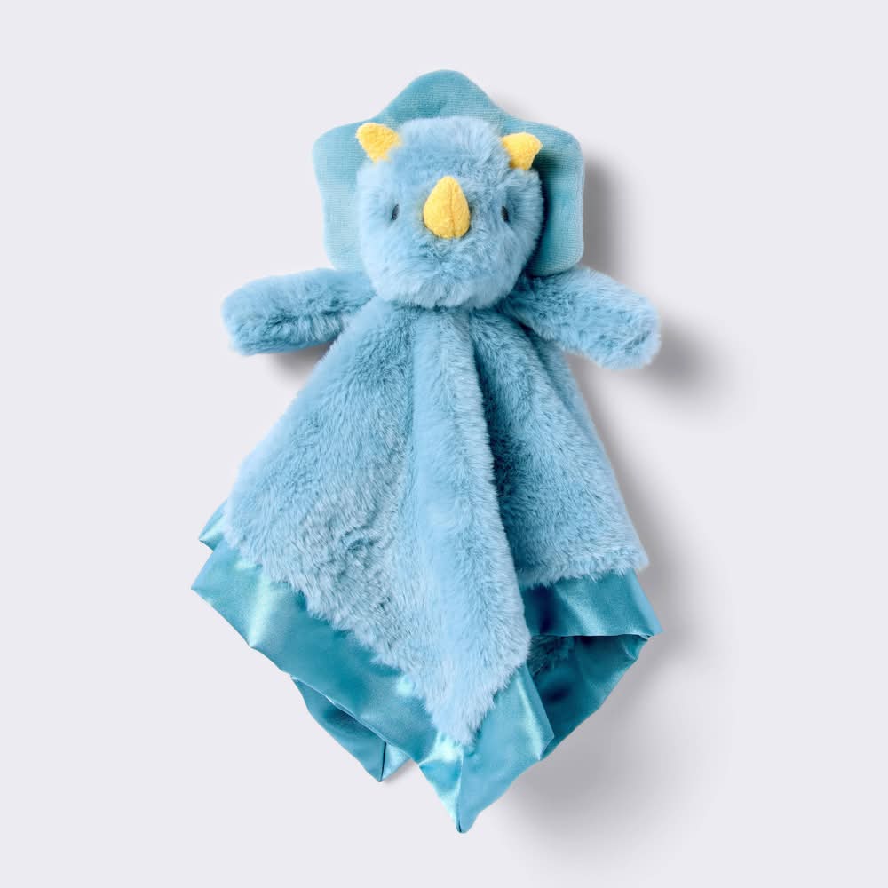 Cloud Island Plush Security Blanket, 14x14 in, Blue