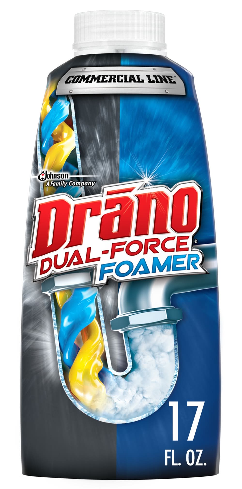 Drano Dual-Force Foamer Clog Remover 17 Fluid ounce(s) Drain Cleaner Pour bottle