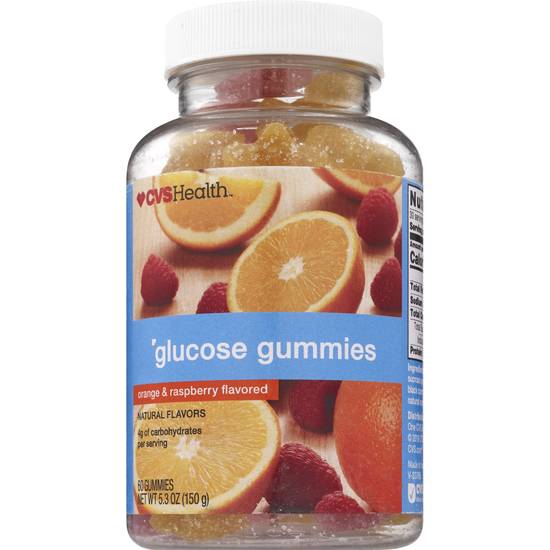 CVS Health Glucose Gummies, Orange, 60 CT