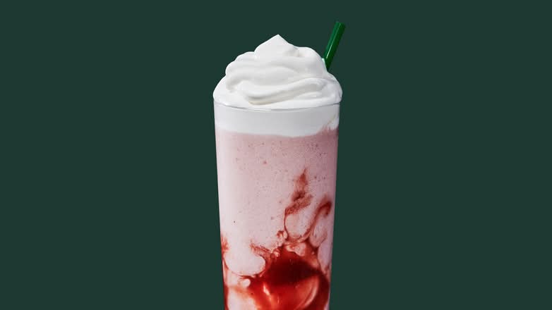 Strawberry Crème Frappuccino® Blended Beverage