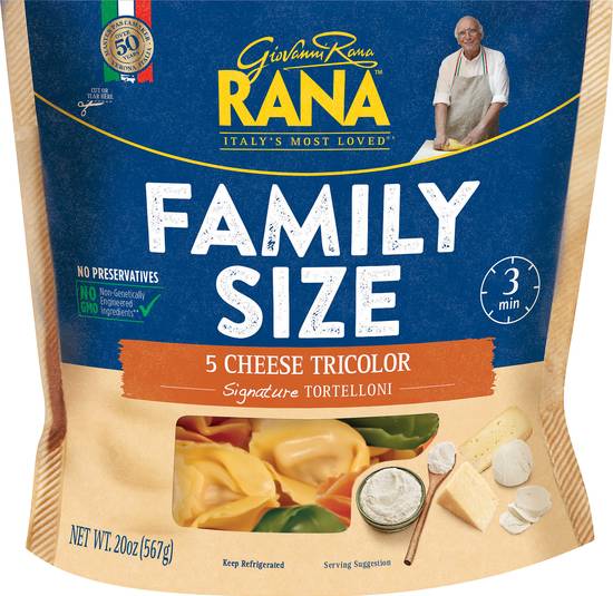 Rana Family Size Five Cheese Tricolor Tortellini (20 oz)