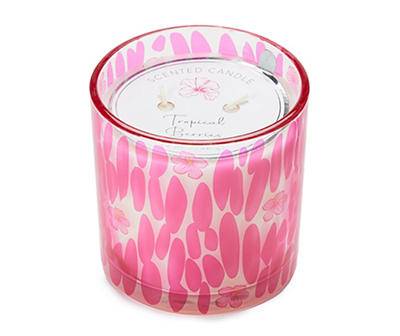 Tropical Berries 2-wick Speckle & Flower Candle