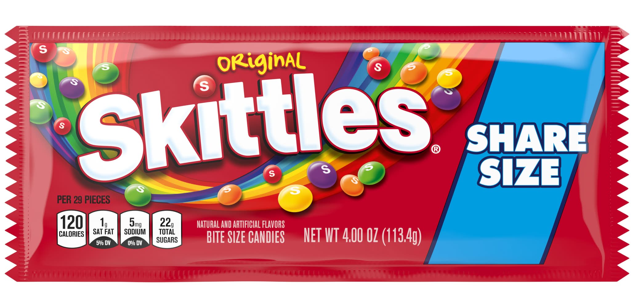 Skittles Original Bite Sized Candies, Lime (4 oz)