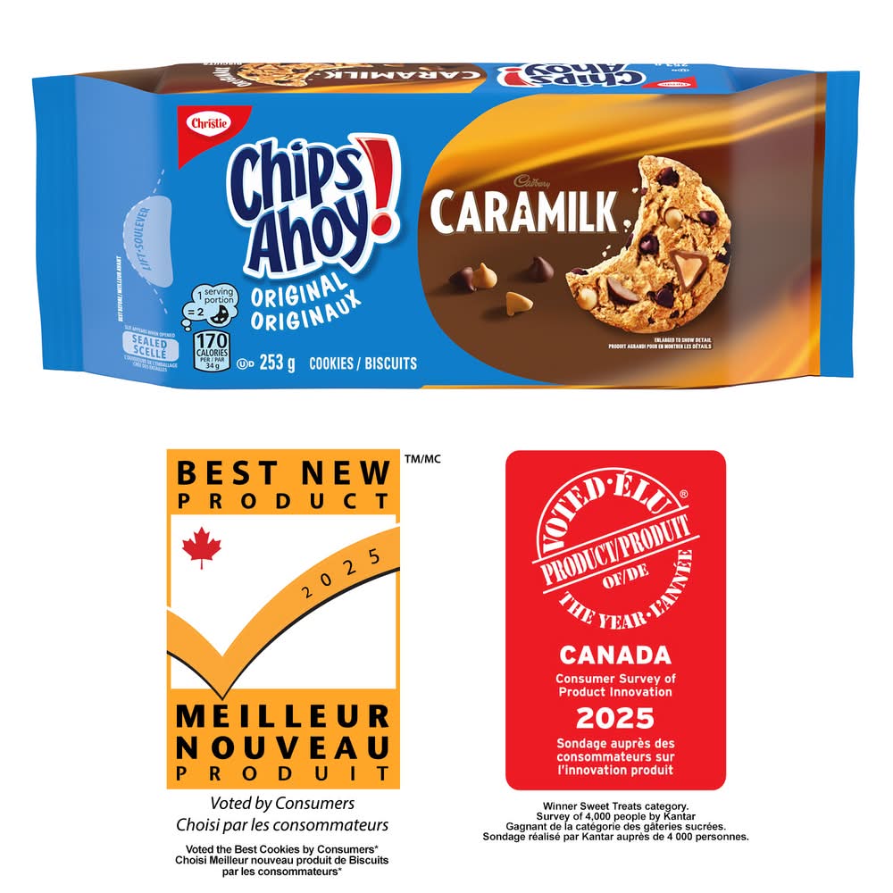 Chips ahoy! original biscuit (caramilk) - chips ahoy! crunchy original cookies, caramel (253 g)