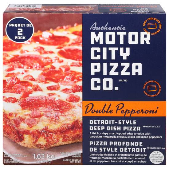Motor City Pizza Co. Detroit-Style Double Pepperoni Pizza