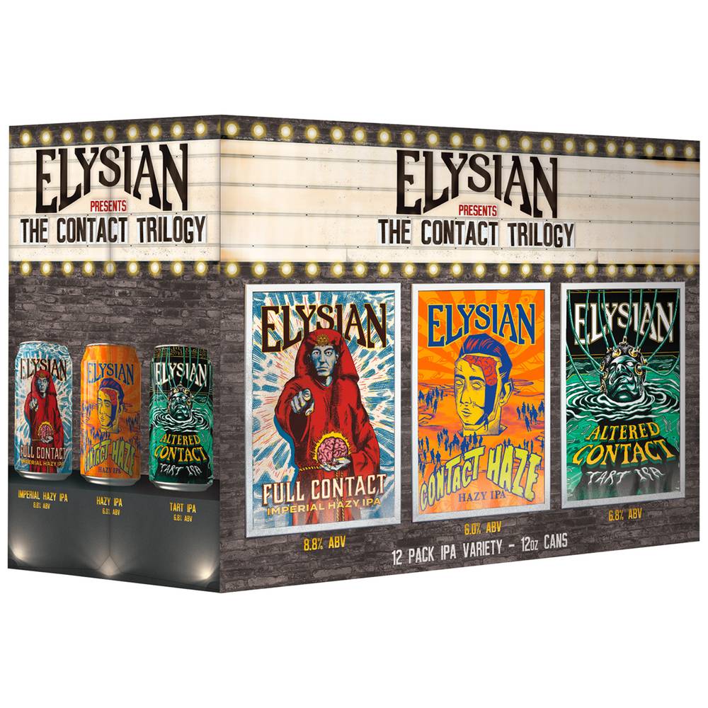 Elysian Brewing The Contact Trilogy Domestic Ipa Beer (12 x 12 fl oz)