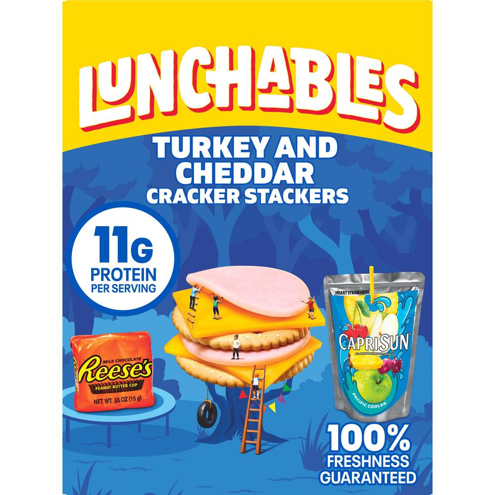 Lunchables Lunch Combinations Turkey & Cheddar Cracker Stackers