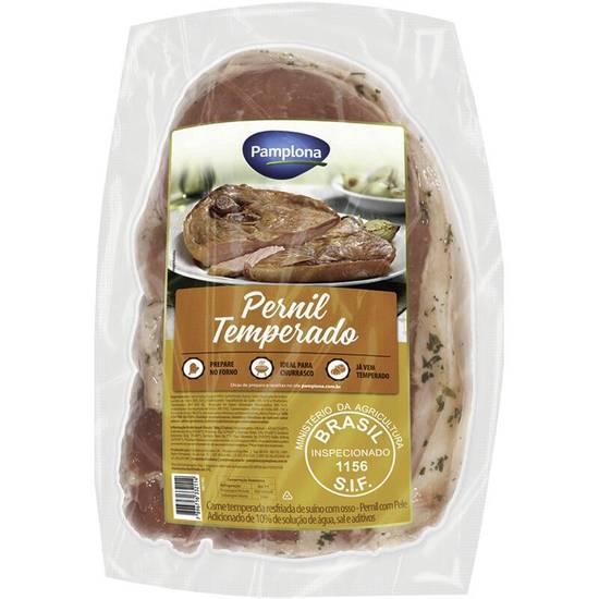 Pamplona Pernil suíno temperado resfriado (Embalagem: 1 kg aprox.)