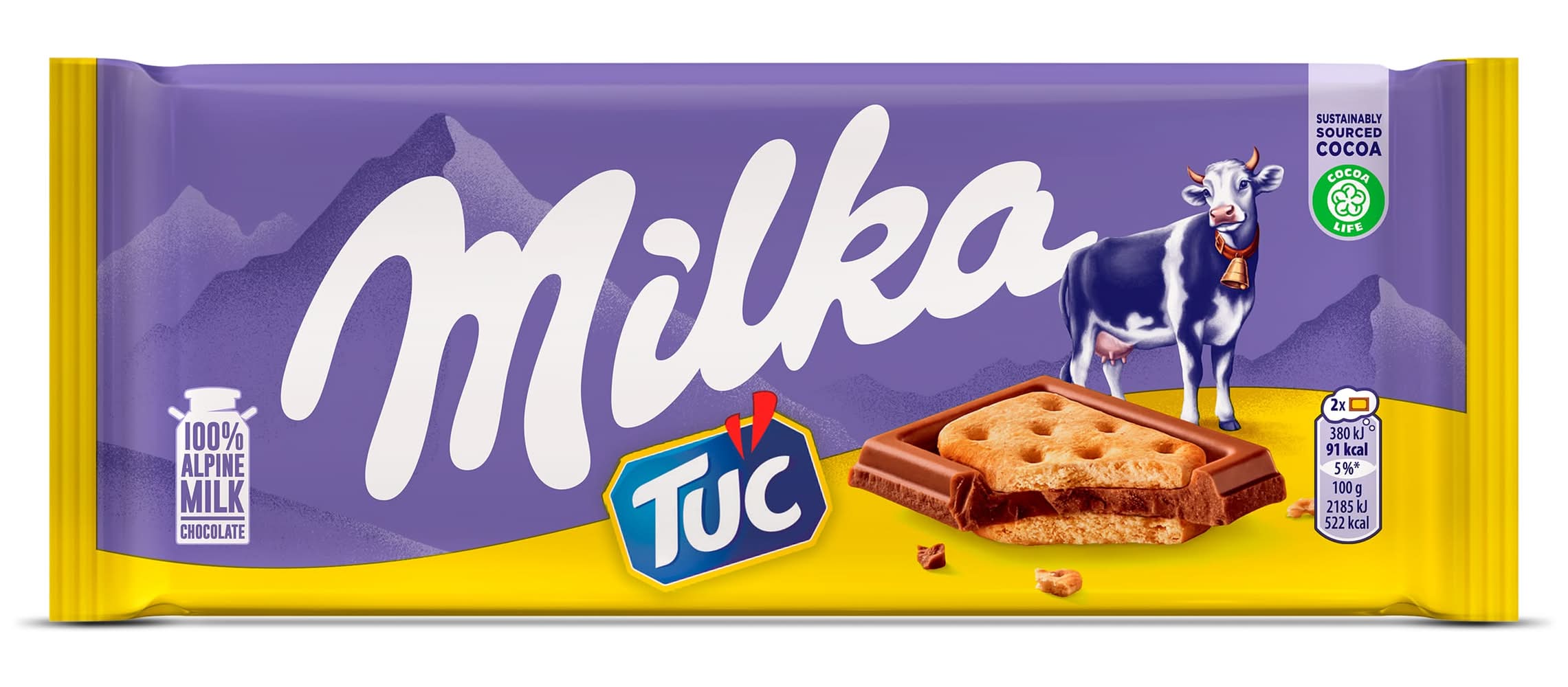 Chocolate Con Leche Cubierto De Galletas Milka 87 G