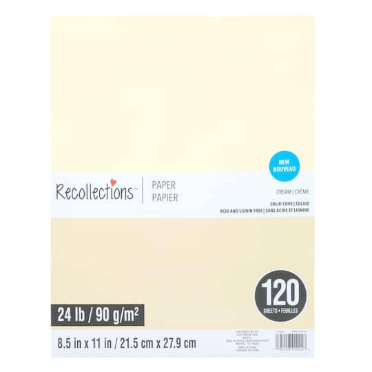 8.5" X 11" Paper Pack By Recollections, 120 Sheets