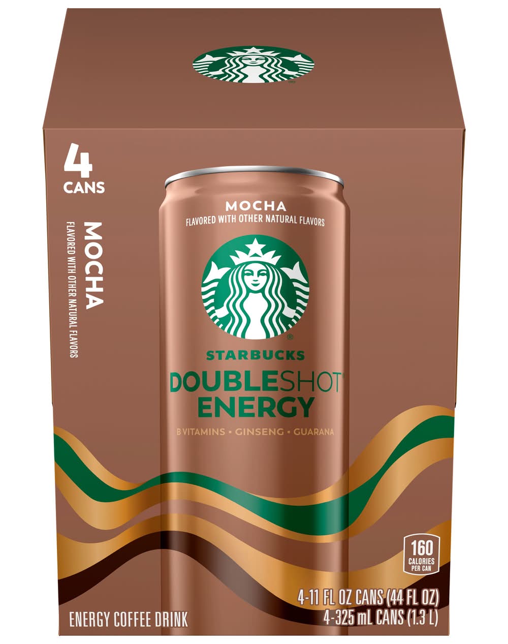 Starbucks Doubleshot Energy Coffee Drink, Mocha (4 x 11 fl oz)