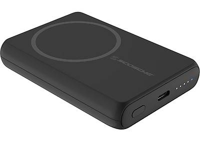 scosche GoBat MagSafe Wireless Power Bank, 5000mAh, Black (PBQ5MS-SP)