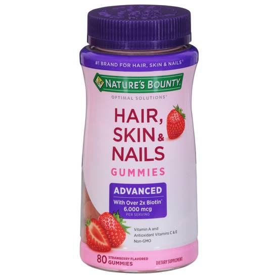 Nature's Bounty Advanced Hair Skin Nails Gummy (80 ct)
