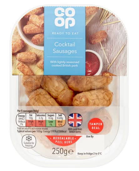 Co-op Cocktail Sausages (250g)