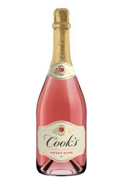 Cook's California Champagne Sweet Rose Sparkling Wine (750ml bottle)