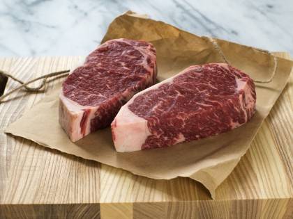 Always Fresh New York Strip Steaks, Center Cut, USDA Choice - 16 oz (1 Unit per Case)