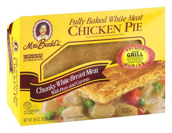 Mrs. Budd's Original Chicken Pie With Peas & Carrots (36 oz)