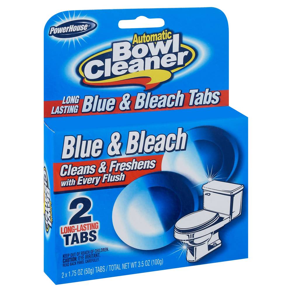 PowerHouse Automatic Bowl Cleaner Blue & Bleach Tabs (3.5 oz, 2 ct)