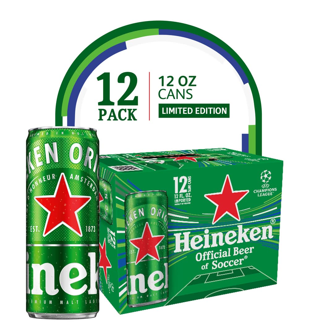 Heineken Original Lager Beer (12 x 12 fl oz)