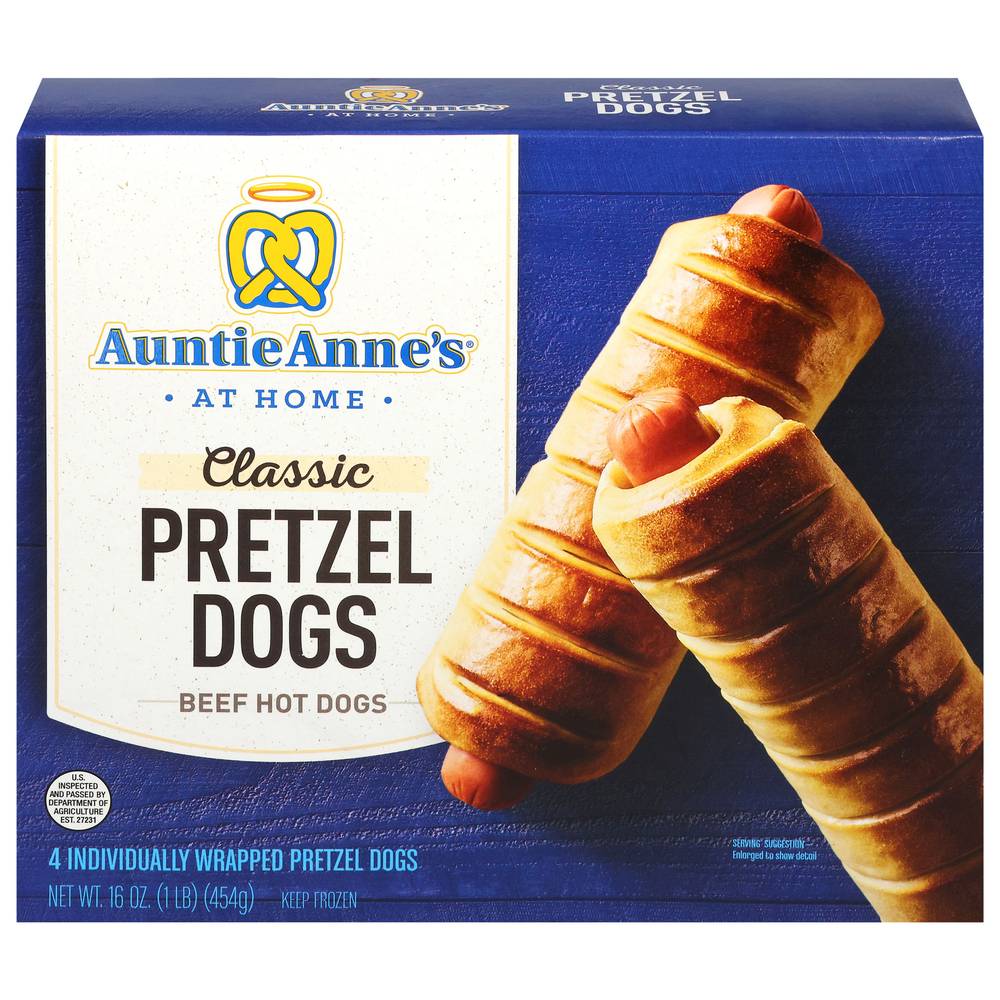 Auntie Anne's Classic All Beef Pretzel Dogs (1 lbs, 4 ct)