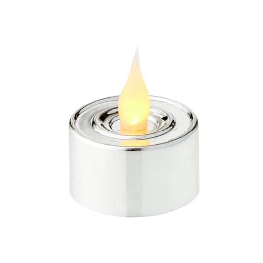 Silver Led Silver Tealight Candles, 24Ct. By Ashland