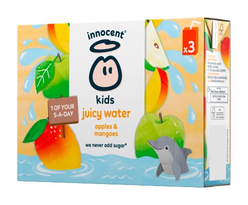 innocent Appples & Mangoes, Kids Juicy Water (3 x 200ml)
