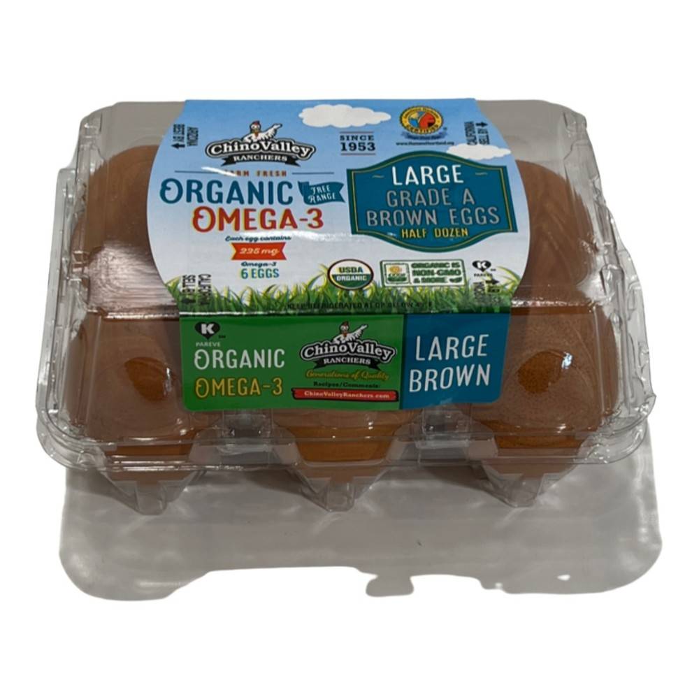 Chino Valley Ranchers Organic Omega-3 Large Brown Eggs (12 oz)