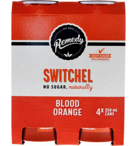 Remedy Switchel Blood Orange Juice (4 x 250g)