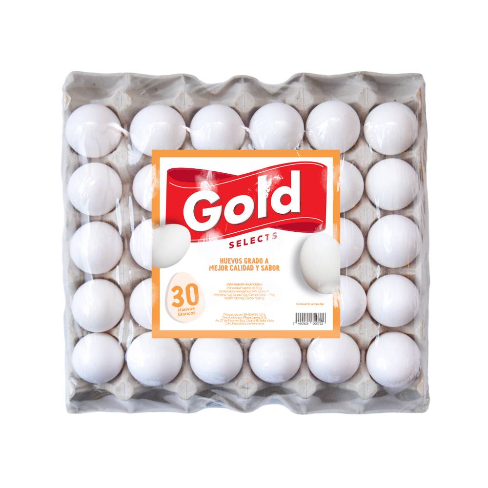 Huevos Gold Selects Grado A 30 Unidades