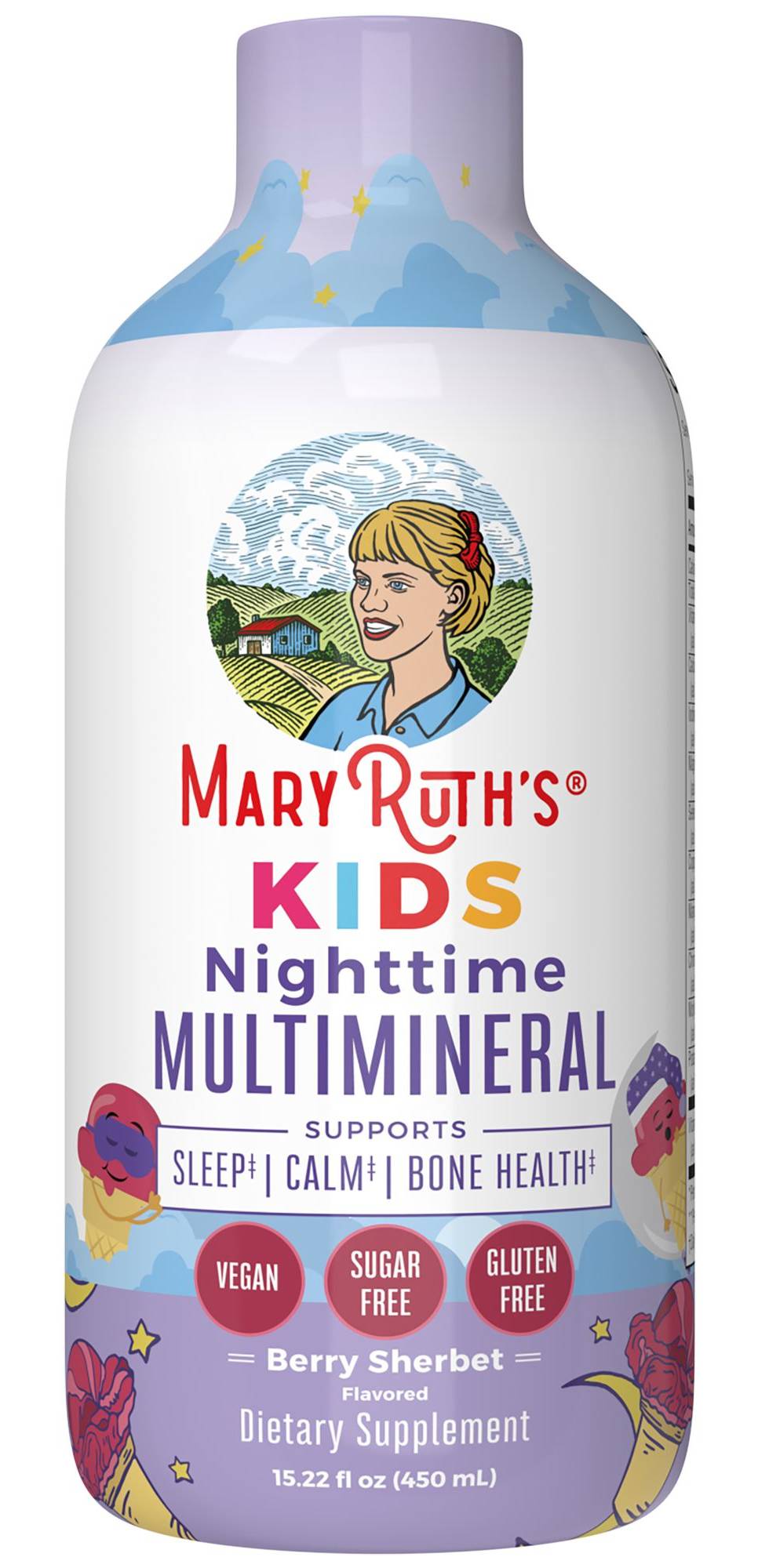 Kids Liquid Nighttime Multimineral - Berry Sherbet (15.22 Fl. Oz. / 30 Servings)