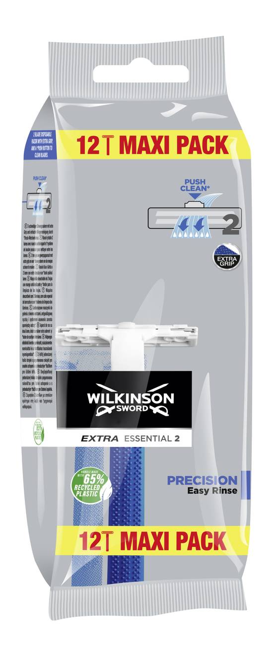 Wilkinson - Rasoirs masculin jetables extra ii précision (12 pièces)