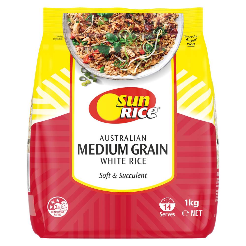 SunRice Australian Medium Grain Rice (1kg)