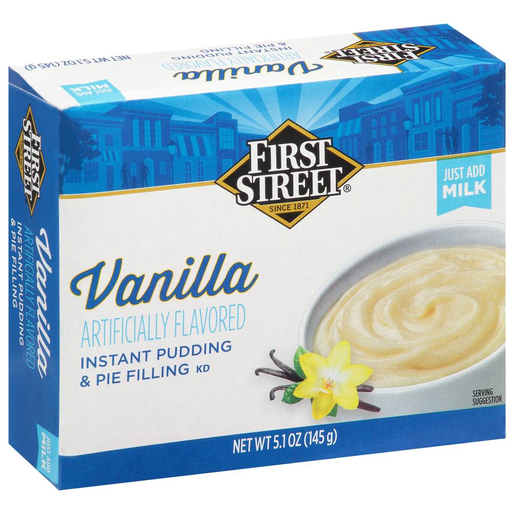 First Street Vanilla Instant Pudding & Pie Filling (5.1 oz)