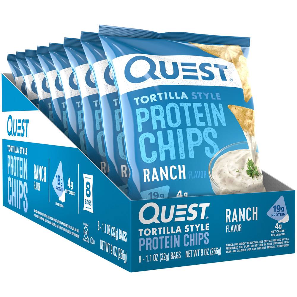 Quest Tortilla Protein Chips (8 ct) (ranch)