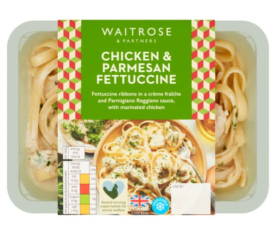 Waitrose & Partners Chicken & Parmesan Fettuccine Pasta