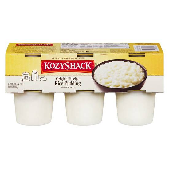 Kozy Shack · Pouding au riz original (6 x 113 g) - Original recipe rice pudding (6 x 113 g)