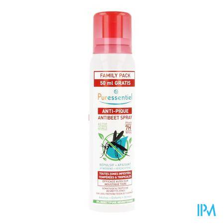 Puressentiel Spray Repulsif Antipique 200ml Insecticide et répulsif - Vos indispensables voyages