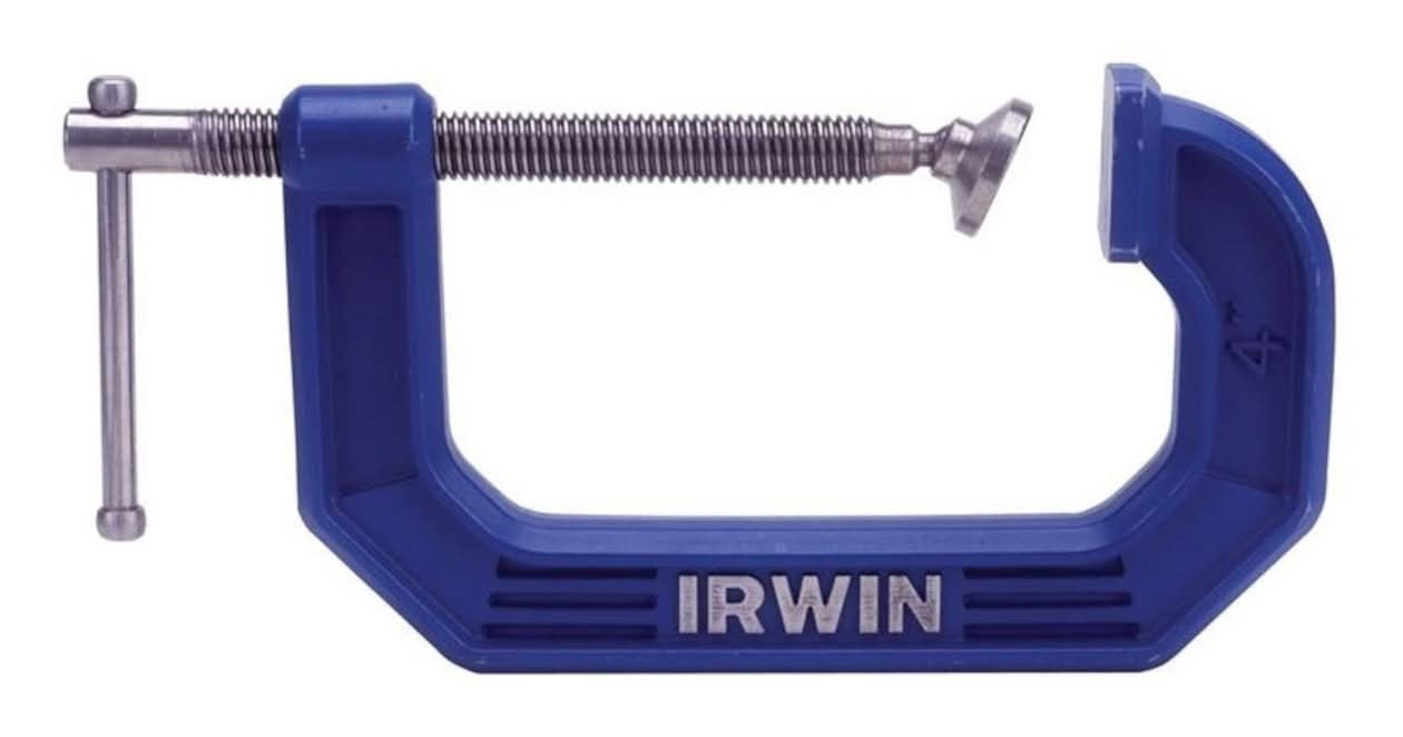 IRWIN Quick-Grip 1-1/2 In. X 1-1/2 In. D Adjustable C-Clamp 900 Lb 1 Pc