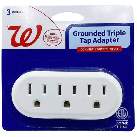 Complete Home Grounded Triple Tap Adapter