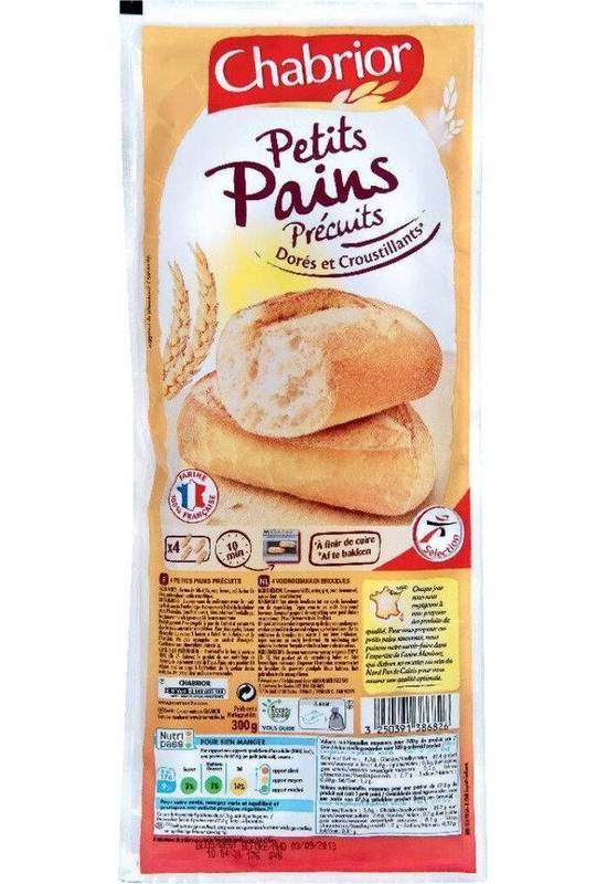 Petits pains précuits - Chabrior - 300g