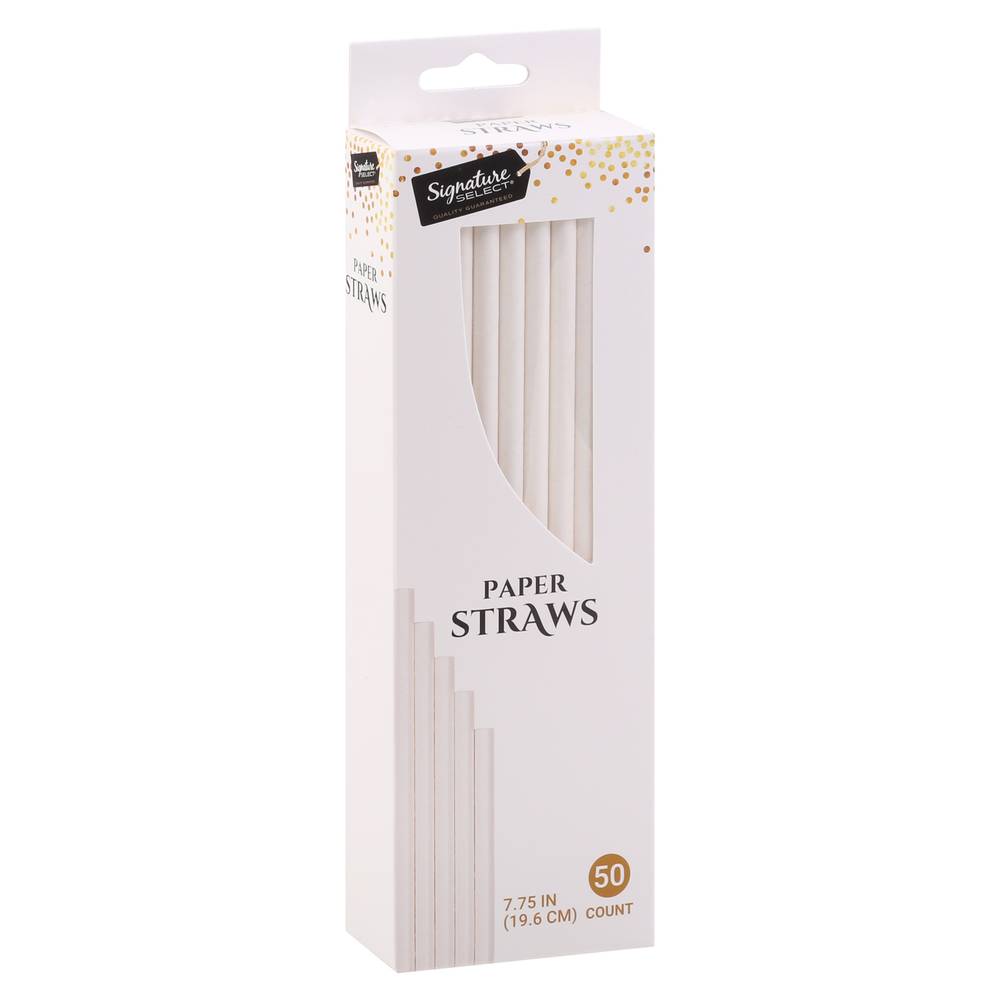 Signature Select 7.75" Paper Straws (50 straws)