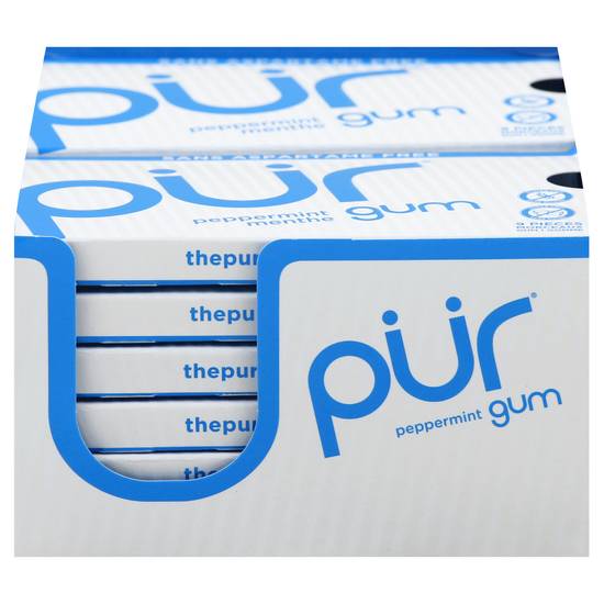 Pur Aspartame Free Peppermint Gum (9 ct)