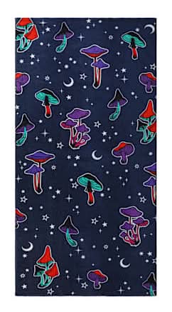 Printed Beach Towel Mushroom