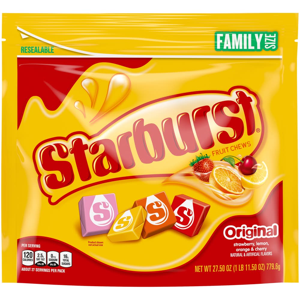 Starburst Original Fruit Chews Candy, Assorted (27.5 oz)