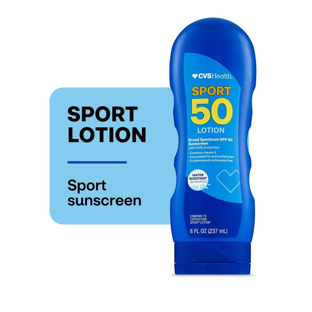 Cvs Sport Lotion Spf 50, 8 Oz