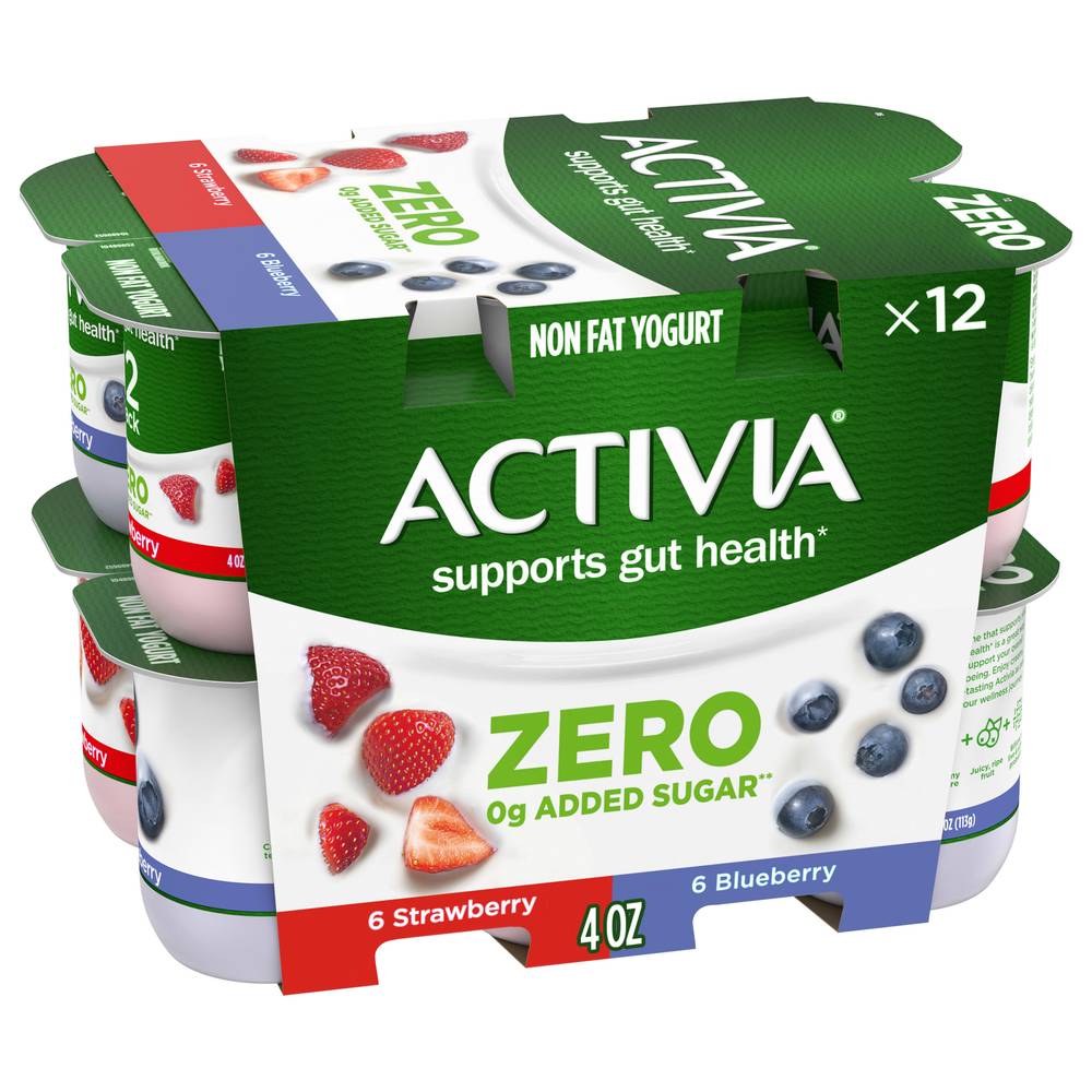 Activia Probiotic Strawberry & Blueberry Light Yogurt (3 lbs)