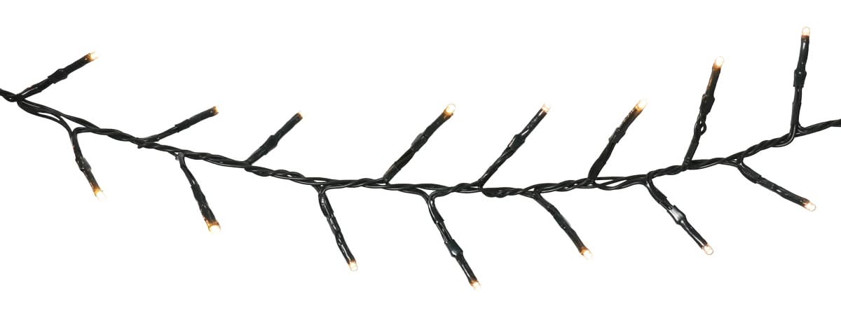 Holiday Living 200 -Count 13.2-ft White LED Plug-In Christmas String Lights Timer